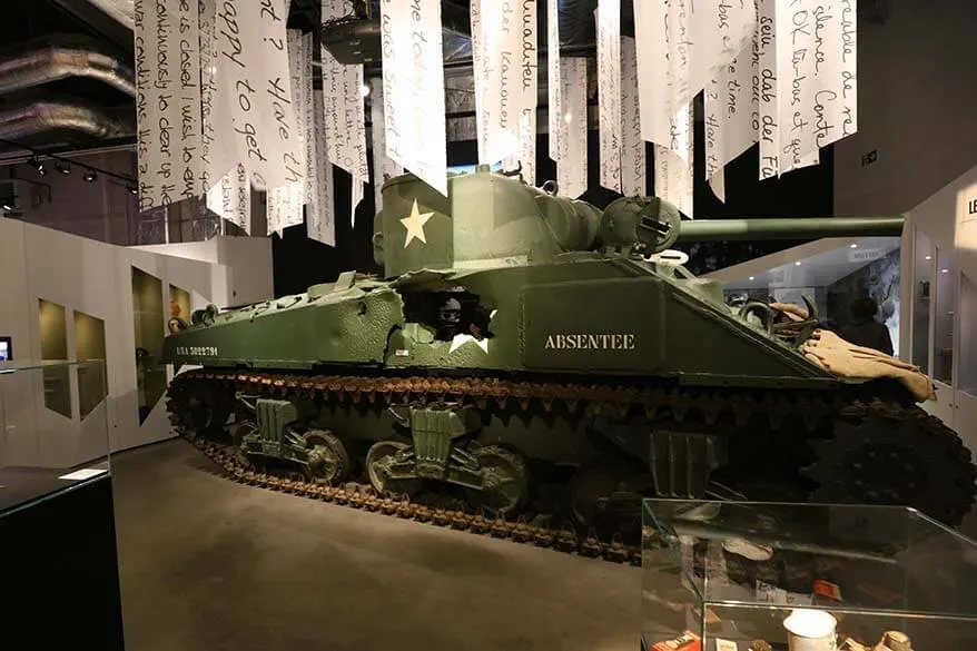 Absentee tank at the Bastogne War Museum in Belgium