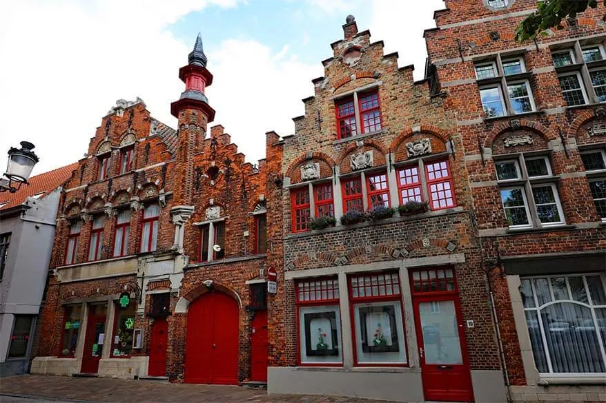 Beautiful buildings in Bruges Belgium