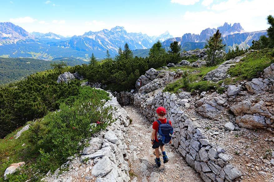 Cinque Torri hiking trail