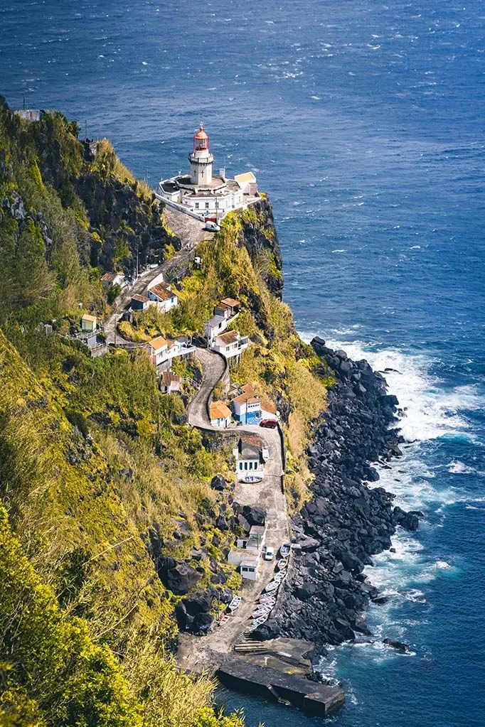 Farol do Arnel lighthouse - one of the best places to see in Sao Miguel, the Azores