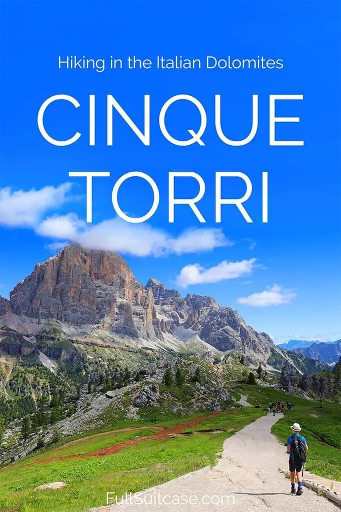 Hiking guide to Cinque Torri in the Dolomites, Italy