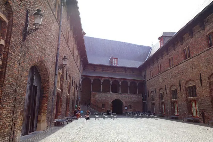 Inner courtyard of the Belfry of Bruges