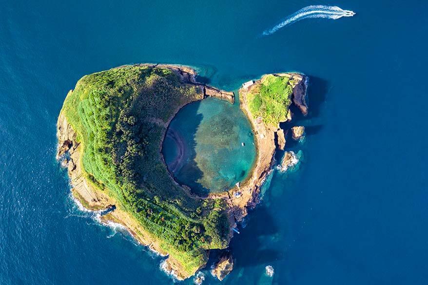 Islet Vila Franca do Campo in Sao Miguel Azores