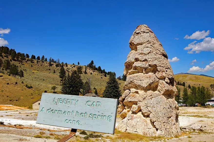 Liberty Cap, Mammoth Hot Springs