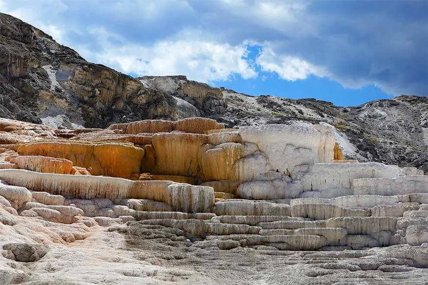 Lower Terrace at Mammoth Hot Springs in Yellowstone