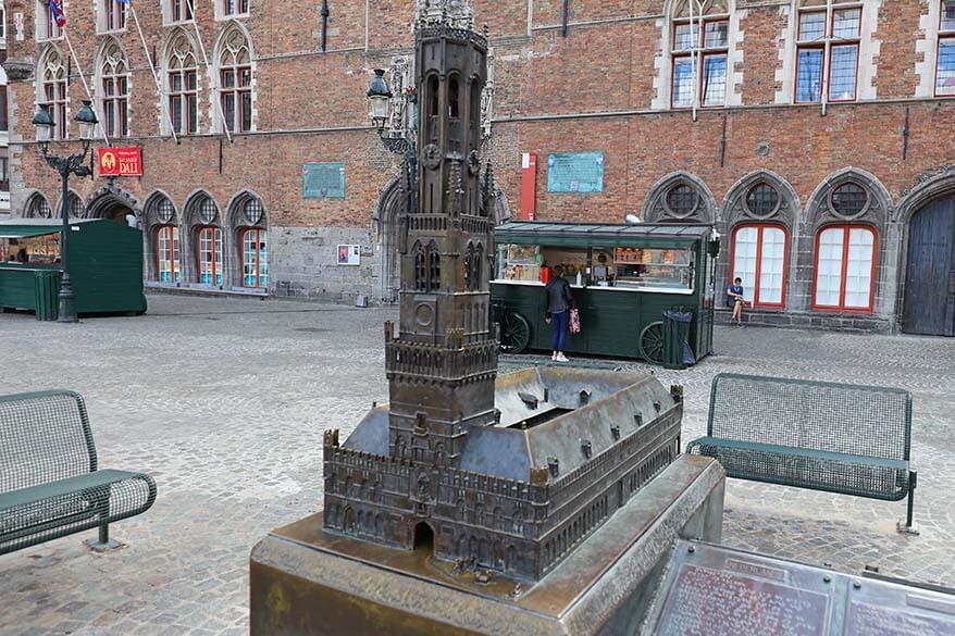 Miniature model of the Belfry of Bruges