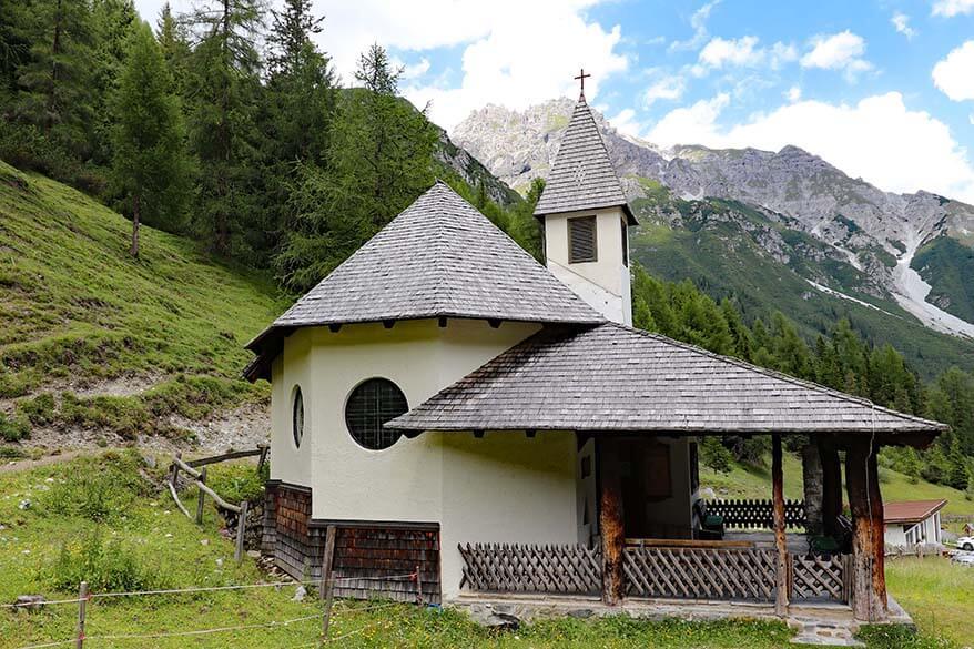 Small chapel at Schlickeralm at Schlick 2000