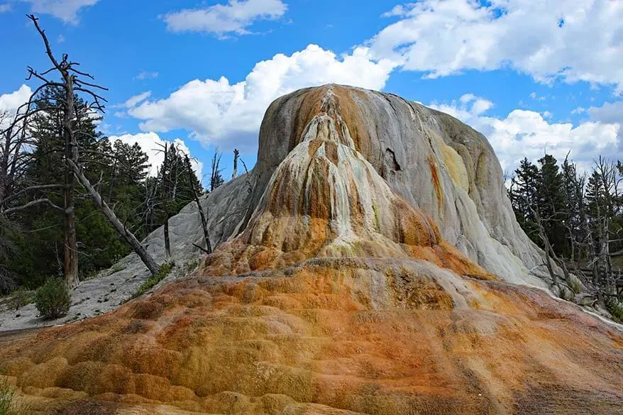 Snow Pond at the Upper Terrace Loop Drive in Mammoth Hot Springs