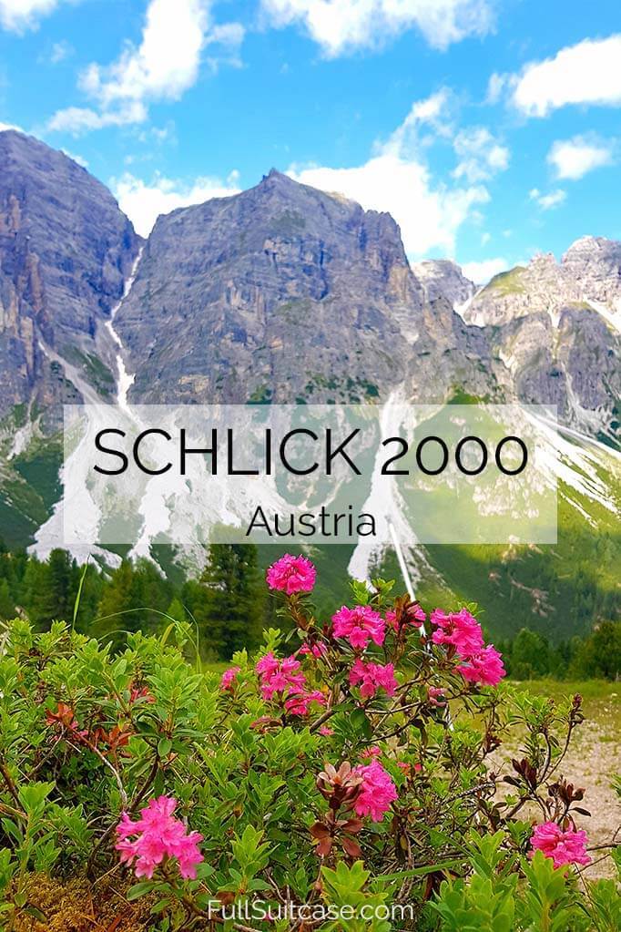 Summer guide to Schlick 2000 in Stubai, Austria