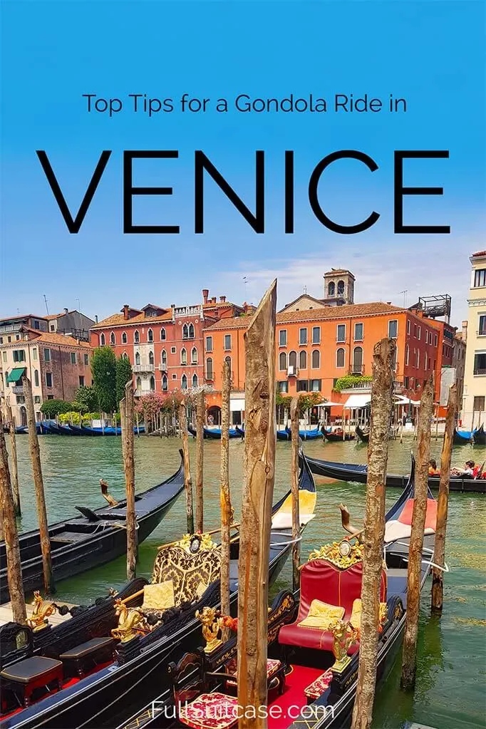 Tips for the best gondola ride in Venice