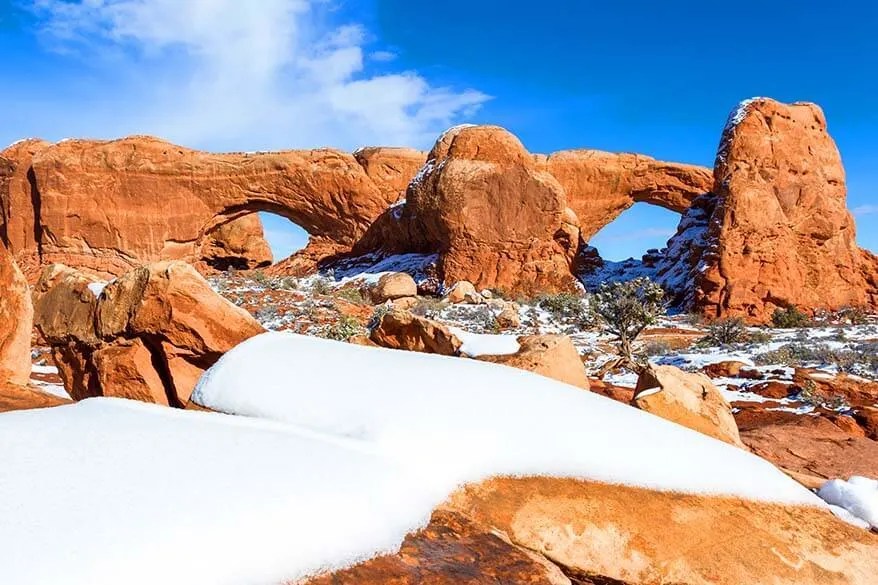 Arches National Park in February