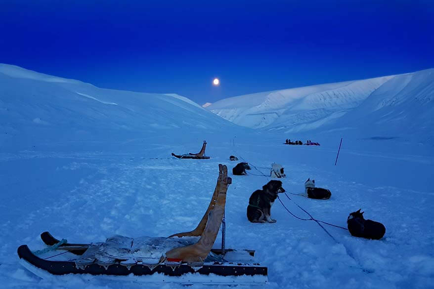 Blue season in Svalbard