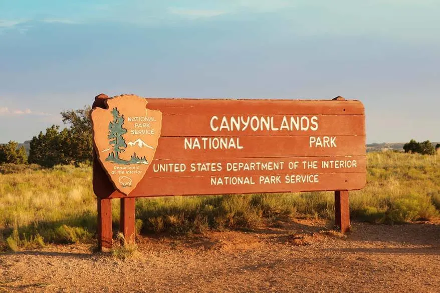 Canyonlands National Park sign