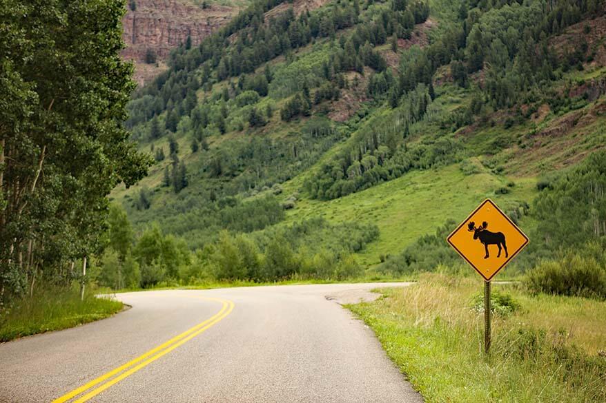 Maroon Creek Road cerca de Aspen Colorado