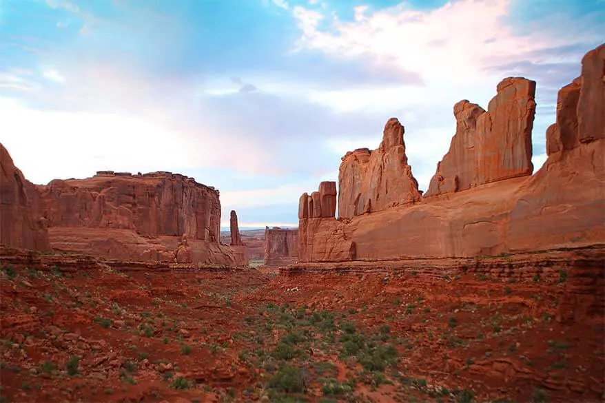 Park Avenue Viewpoint in Arches National Park