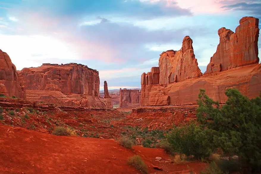 Park Avenue Viewpoint - one of the best stops of Arches Scenic Drive
