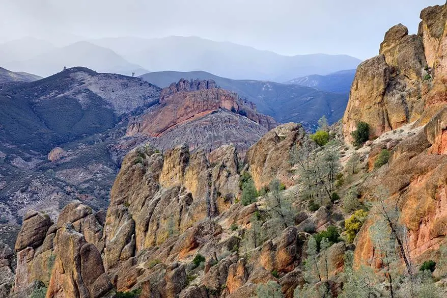 Pinnacles National Park in winter