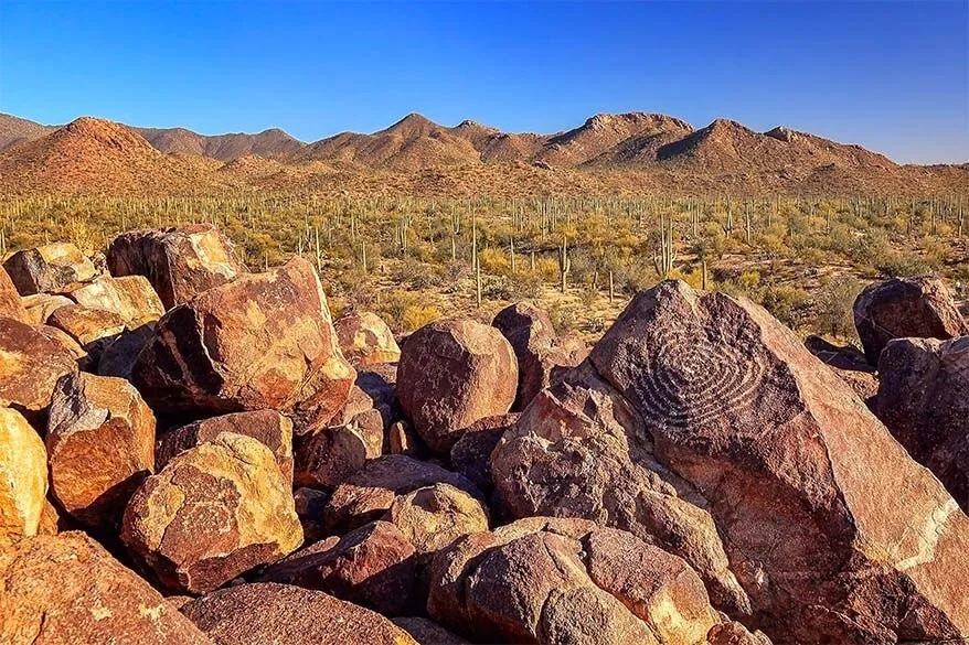 Signal Hill Petroglyphs in Saguaro National Park