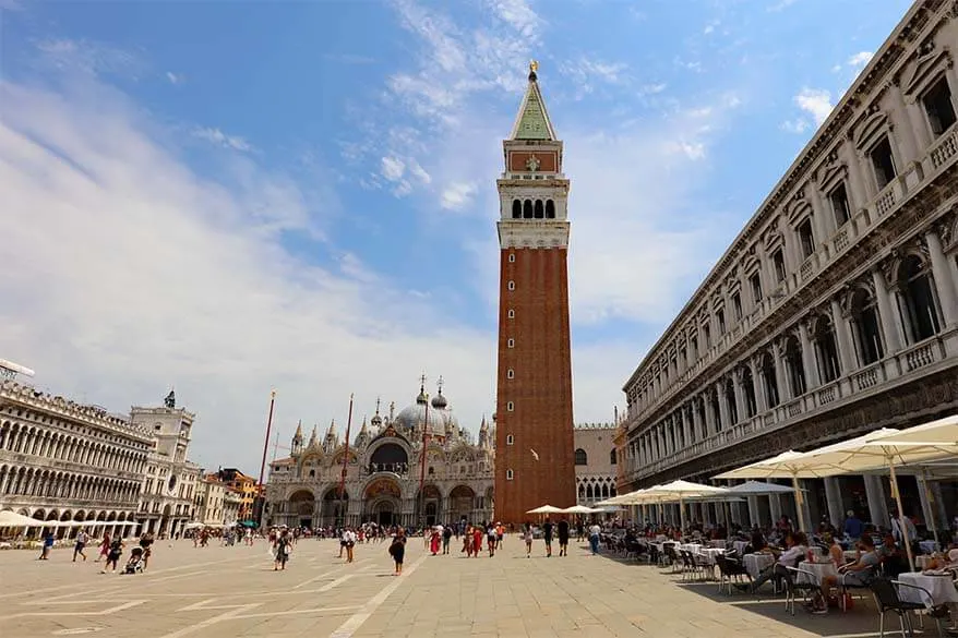 St Mark's Square (Piazza San Marco) in Venice Italy