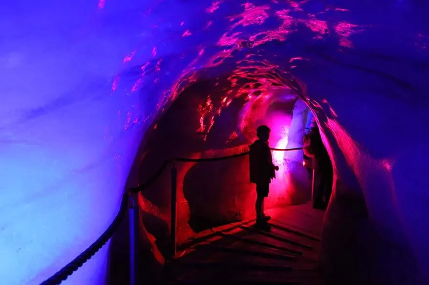 Stubai Glacier Ice Tunnel is a family friendly year round activity in Tyrol