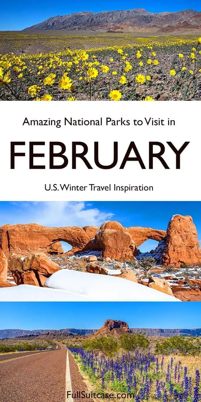 USA National Parks for February trip