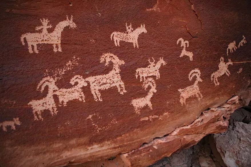 Ute Rock Art at Wolfe Ranch in Arches National Park