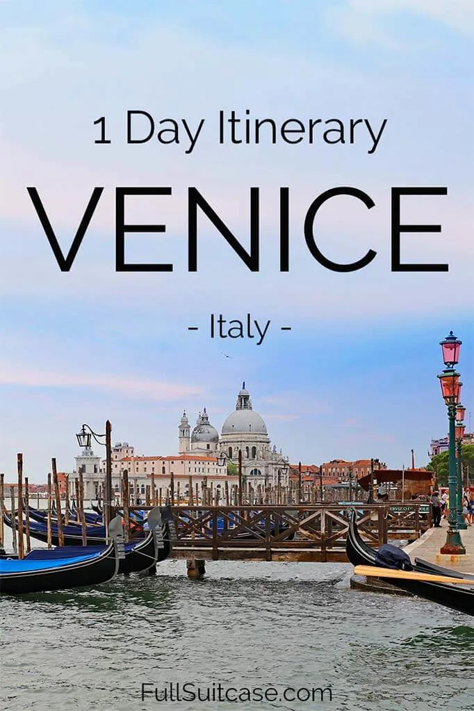 Venice one day itinerary