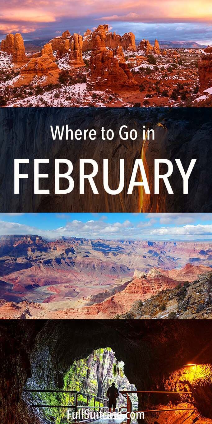Where to go in February - best US National Parks to visit