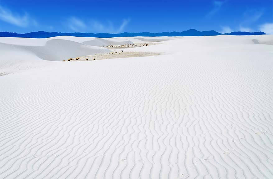 White Sands National Park in winter