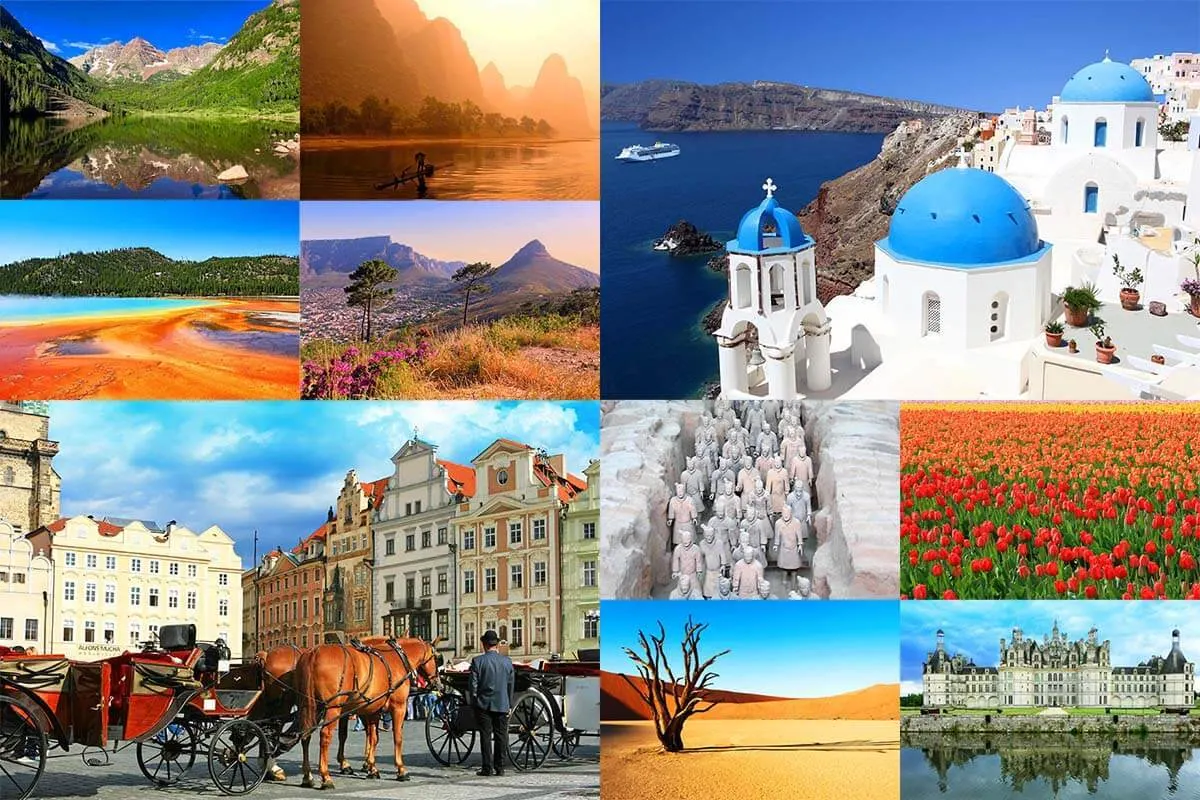 Amazing destinations from all over the world