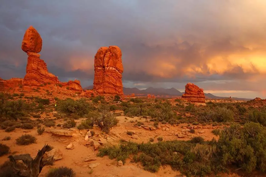 Balanced Rock - one of the must see places in Arches National Park