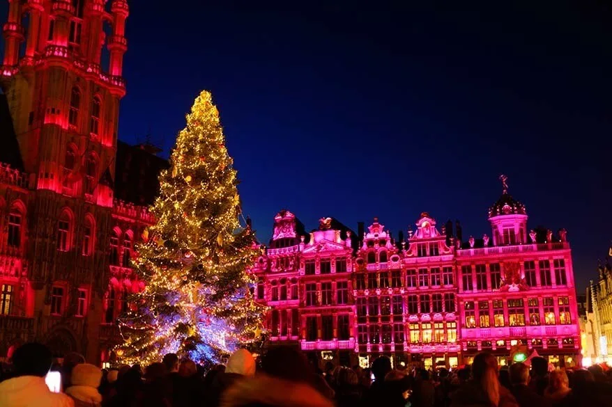 Brussels Christmas market in Belgium