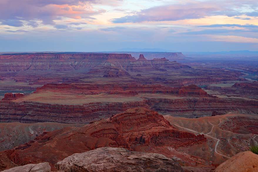 Dead Horse Point State Park at sunset