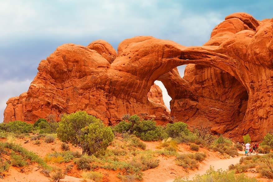 Double Arch - one of the best places to see in Arches NP