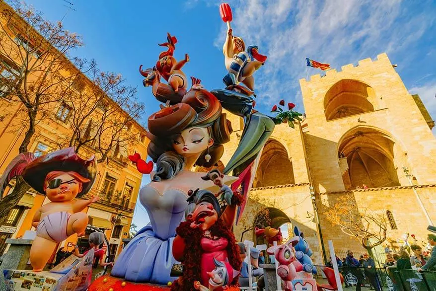 Fallas Festival in Valencia Spain in March