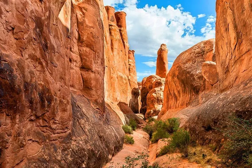 Fiery Furnace hike in Arches National Park