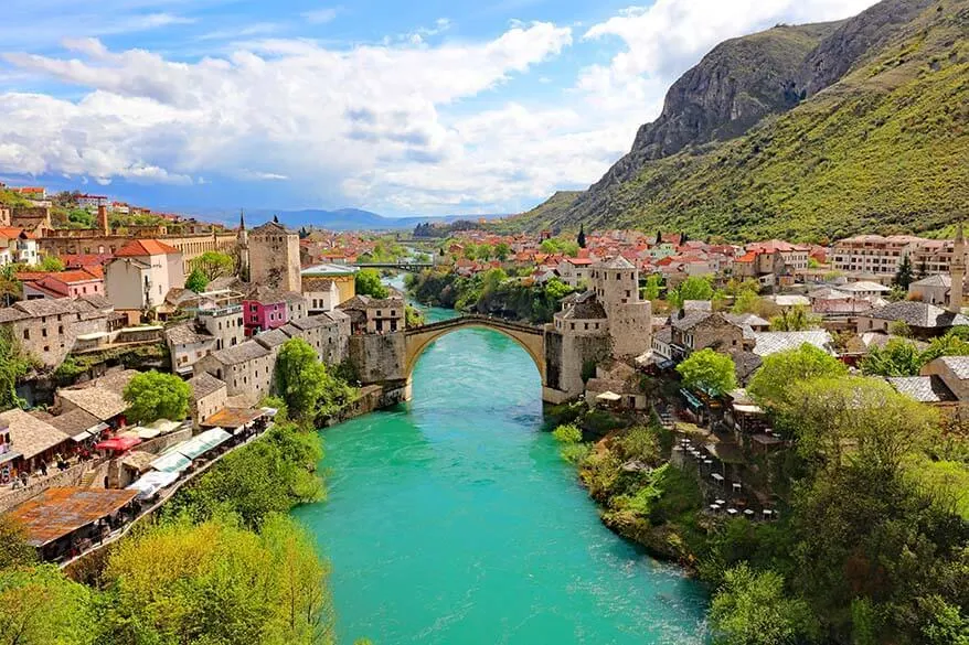 Mostar in Bosnia and Herzegovina in April