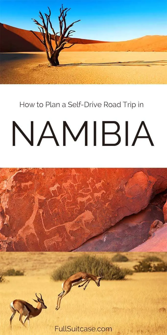 Namibia self drive tour and road trip itinerary
