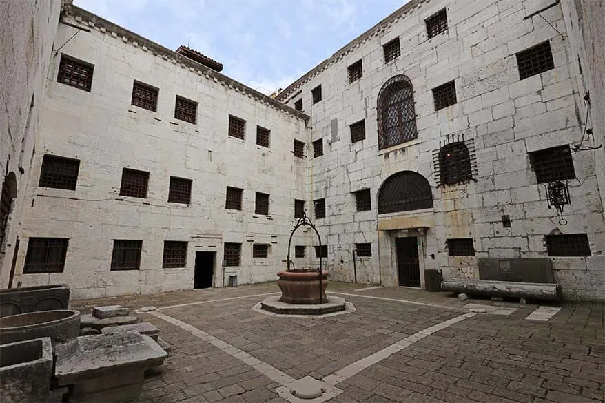 New Prisons (Prigioni Nuove) in Doges Palace in Venice