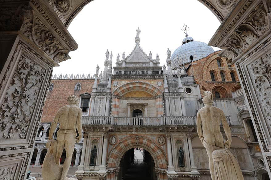 Paper Gate as seen from the Staircase of the Giants in Doges Palace