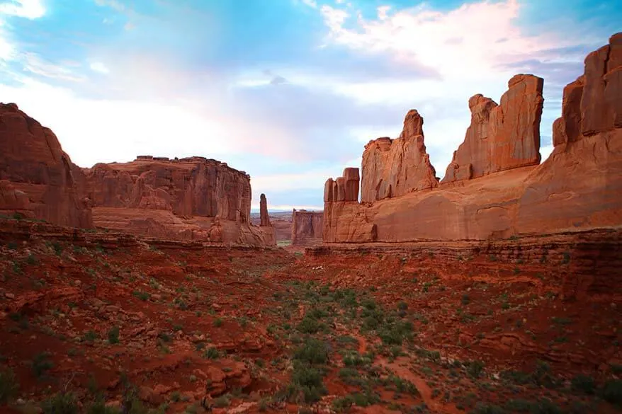 Park Avenue in Arches National Park