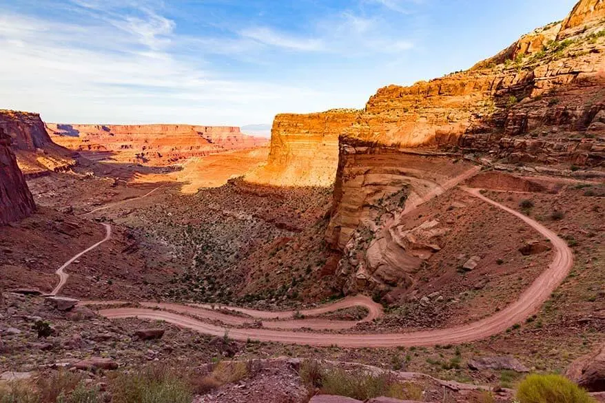 Shafer Canyon Road in Canyonlands National Park