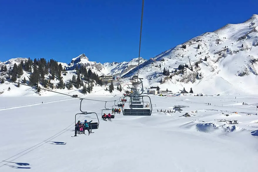 Skiing in Europe in February