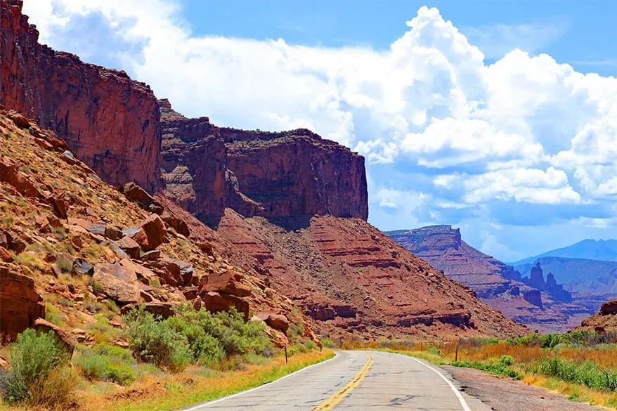 Utah scenic road 128 near Moab