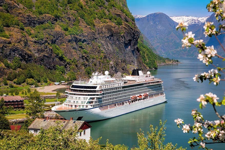 Cruise ship in Flam Norway