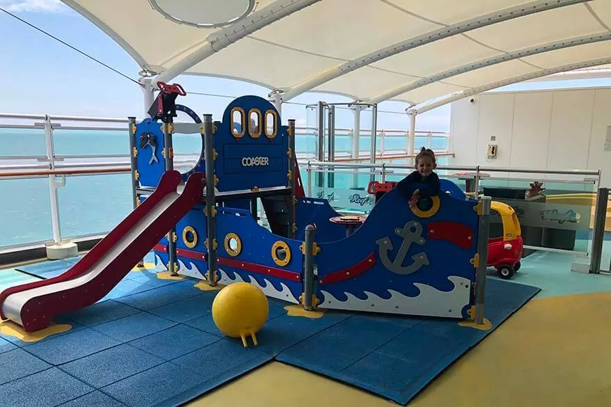 Kids play area on Britannia cruise ship
