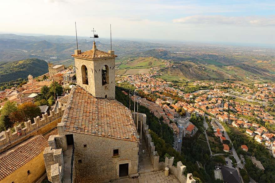Panoramic views of San Marino