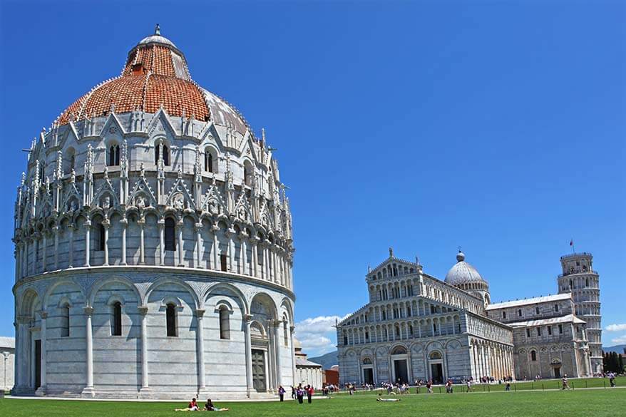 Pisa Tower and Miracles Square in Italy