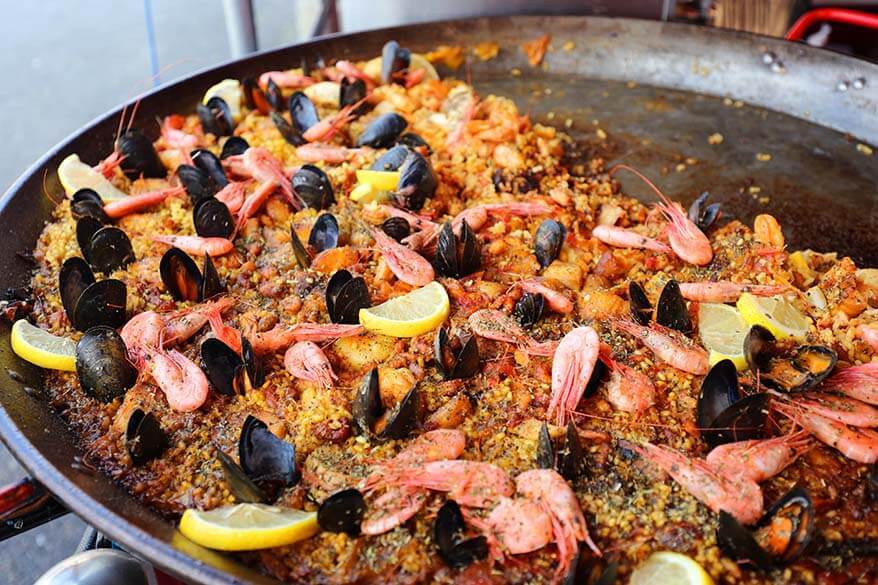 Seafood at the Fish Market in Bergen Norway