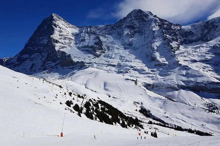 Skiing in Jungfrau Region in Switzerland